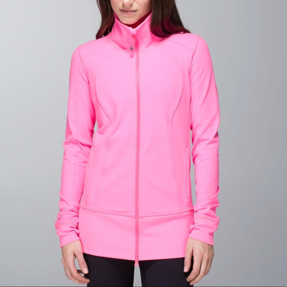Lululemon zing pink asana jacket size 6 🍋